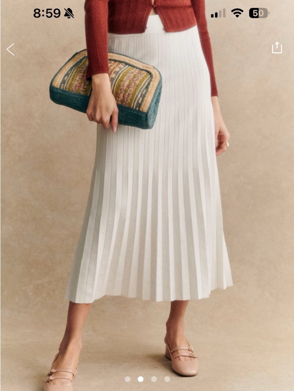 NWT Sezane Leonine Skirt - Picture 2 of 5